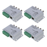 Transceptor Balun De Vídeo Pasivo 4x Utp De 4 Canales