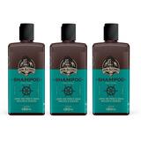 Kit - 3 Shampoo Para Barba - Calico Jack - Don Alcides