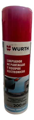 Spray Limpiador De Pantalla, Equipos Electronicos Wurth 200m