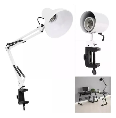 Lampara Velador Led Articulada Escritorio Estudio Morsa Pro