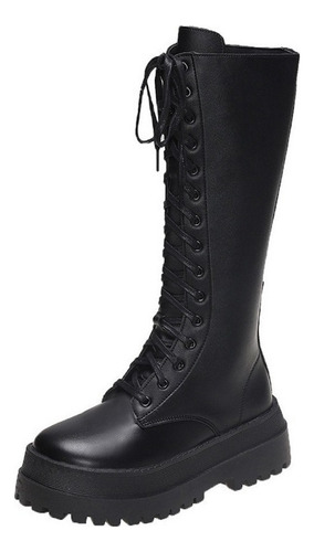 Botas Estilo Británico Con Plataforma