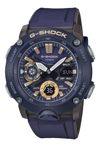 Reloj Casio G-shock Anadigi Carbon Ga-2000-2adr Para Hombre