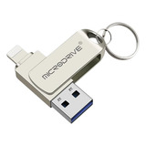 Memoria Usb Microdrive Iron Man 64gb 3.0 Plateado