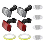 Kit De Reflectores Delanteros Y Traseros Para Bicicleta Con