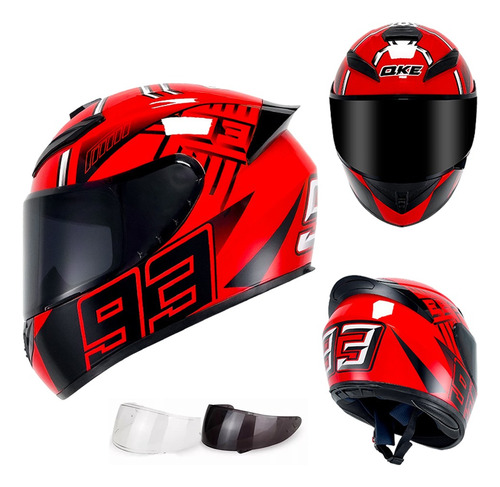 Casco Para Motocicleta Mm93/vr46 Multicolor Protector Dot