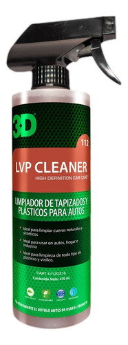 3d Lvp Cleaner Limpiador De Vinilos, Cueros Y Plásticos