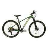 Bicicleta Aquila Max Rin 29 Grupo Optimus 1x13 Hidráulica Color Verde Tamaño Del Marco L