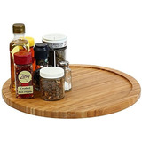 Tabla De Bambú Hogar Y Cocina Lazy Susan Madera Natural