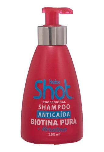 Shampoo Anticaída Kolor Shot Con Keratina Y Biotina Pura 
