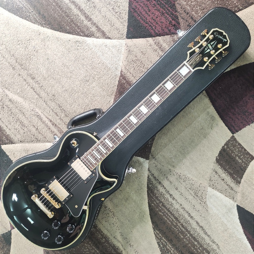 Guitarra EpiPhone Custom 50th Anniversary Black Case Usada