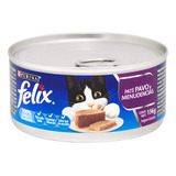 Alimento Para Mascotas Felix Pate Pavo Y Menudencias X 156 G
