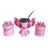 Set Matero Stich Angela-  Yerbera - Azucarera- Mate - 3d