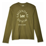 Lee Slim Fit, Camiseta Hombre, Verde (green), M