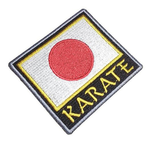 Parche Aplique Bordado Karate Japon