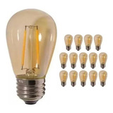 Pack X 15 Ampolleta Led Vintage Edison S14 Rosca Normal E27