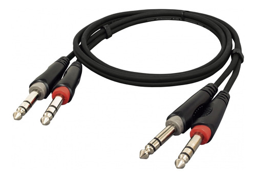 Cable Plug Estereo Doble Skp Ipps-6.3 Profesional 0.9m 101db