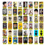 Quadros Decorativos Barbearia Retrô 10 Placas 20x29