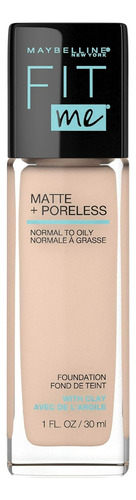 Maybelline Matte Poreless Base Maquillaje 120 Marfil Clásico