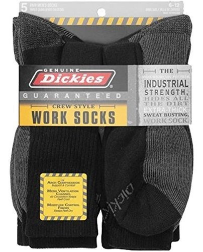 Calcetines De Trabajo Dickies Genuinos 5 Pares