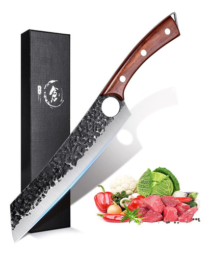 Purple Dragon Cuchillo De Chef Para Carne Y Verduras, Cuchil