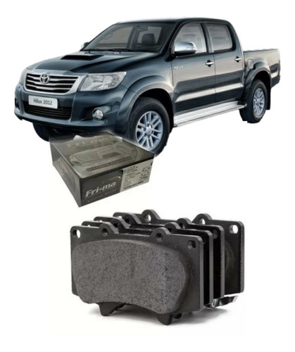 Pastillas Compatibles Toyota Hilux Sw4 2011 A 2015 Delantera