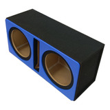 Cajón Para Subwoofer 8 Doble Porteado Antifaz Azul