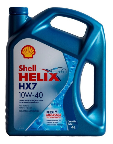 Aceite Shell Hx7 Semisintetico 10w-40 4 Litros