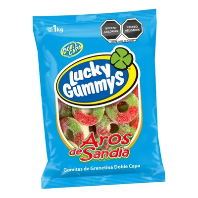 Gomitas Aros De Sandia Lucky Gummys 1kg | MercadoLibre
