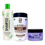 Kit B.tox Capilar Café Marroquina 1kg+ Mask Efeito Teia 300g