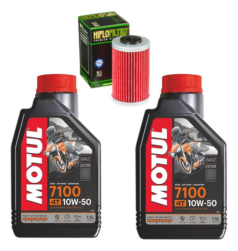 Kit Service Bajaj Dominar 400 Motul 7100 10w50 + Filtro Hifl