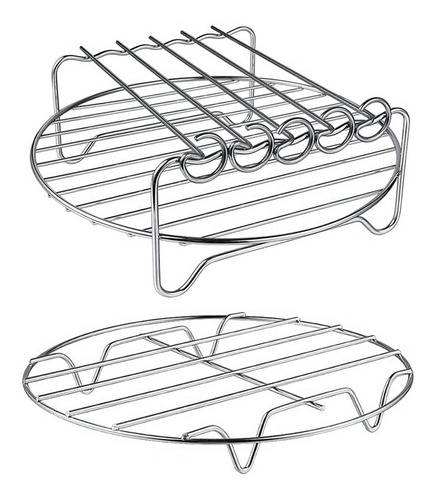 Juego De 2 Accesorios Para Freidora Air Fryer Rack Xl, Multi