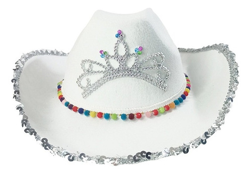 Sombrero De Vaquero, De Cristal, Adornos For Mujer,