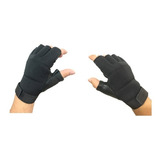 Guantes Piel Con Neopreno Cortos Para Manejar O Usar En Gym