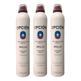 3 Spray Brillo Opcion Luminosidad Capilar C/siliconas 420ml 