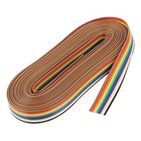 10 M 10 Pines Arco Iris Plana Idc Cable De Alambre Para Pr D