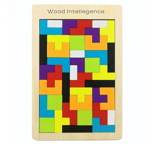 Tetris 40 Piezas Madera Montessori Rompecabeza Encastre 8828