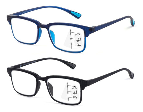 Cara - Paquete De 2 Gafas De Lectura Multienfoque Progresiva