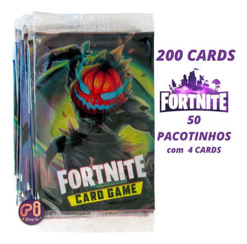 Kit 200 Cards = 50 Pacotinhos/cartas/figurinhas/cartinhas.