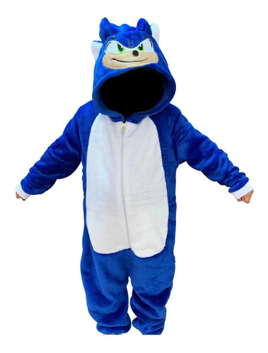 Pijama Sonic Térmica Enteriza Para Niños