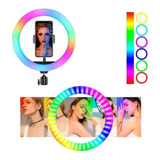 Aro De Luz 26 Cm Rgb Colores Led+obsequio Control Bluetooth