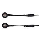 2 Adaptadores Cable Electrodos Pads Broche 3.5mm A Pin 2.0mm
