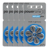 30 Baterias Pilhas Para Implante Coclear P675 Power One