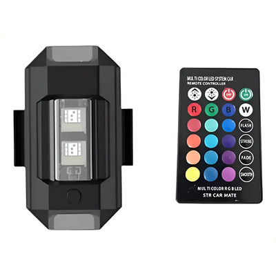 @6 Pcs Estrobo Luces Led Recargable Auto Moto Bici Drones