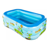 Piscina Inflable Niños Rectangular Con Dibujos 150 Cm