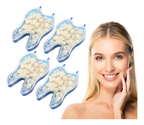 4×coronas Frontales Provisionales Para Dientes Porcelana D