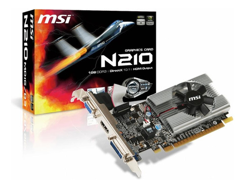 Placa De Vídeo Nvidia Msi Geforce Gt 210 1gb Ddr3 64 Bits