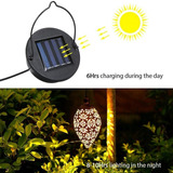 Luz Solar Decorativa Para Jardín, Lámpara Colgante Impermeab