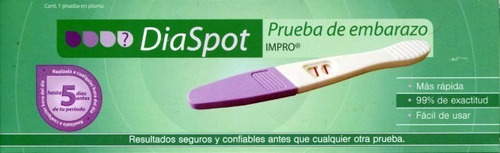 Diaspot Diagnostico De Embarazo 1 Pieza (empaque Discreto)