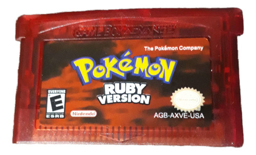Pokémon Ruby Version Gba Cartucho Físico Inglés Rubí