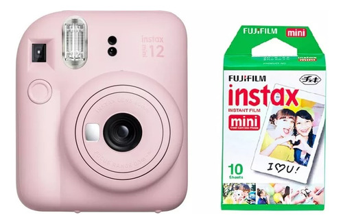 Instax Mini 12 Color Blanco/pastel + Rollo De Fotos 